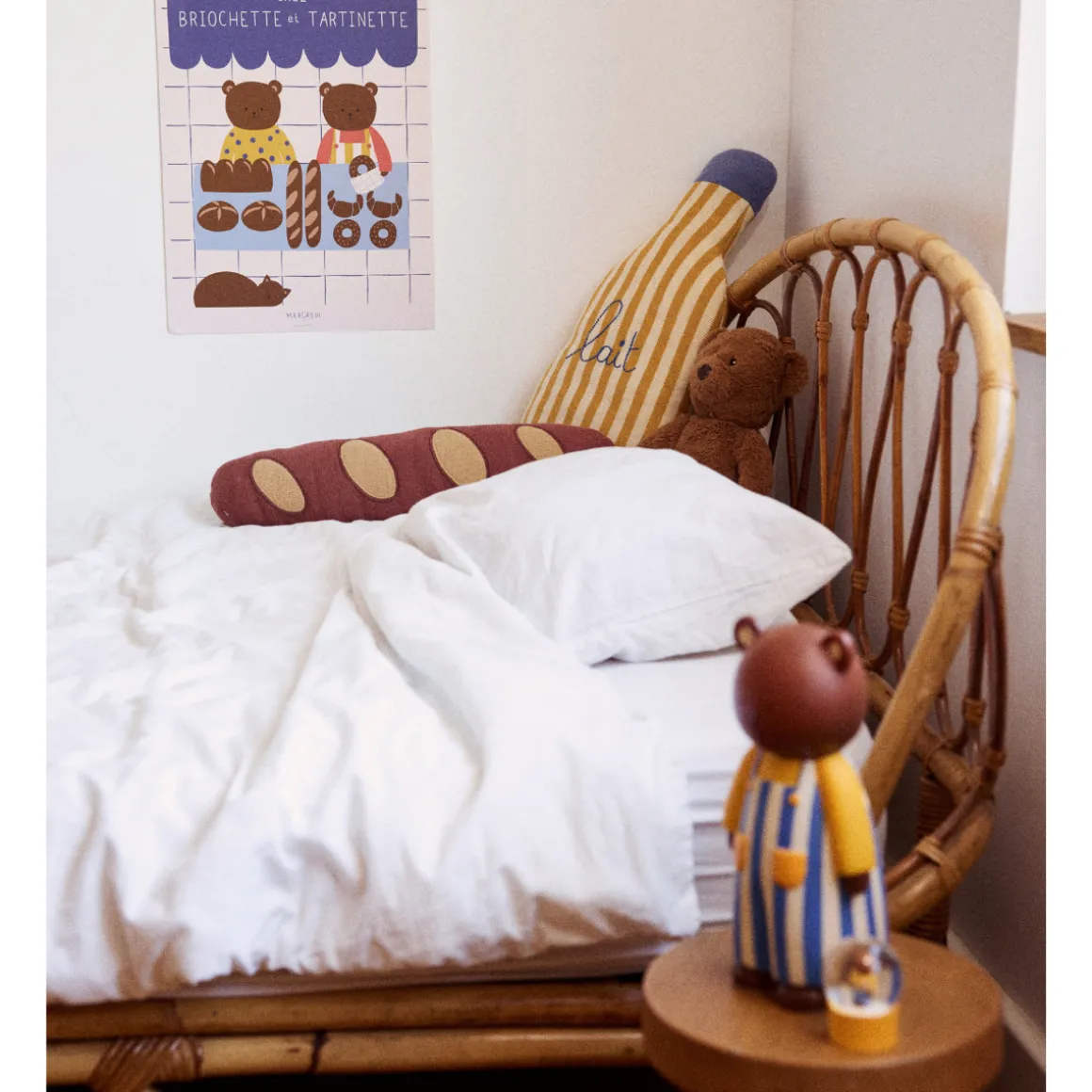 Affiche chambre enfant ours - Petit déj