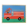 Affiche enfant chien et camion pompier - Croquette