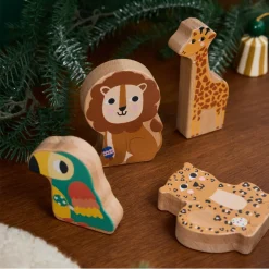 Animaux de la savane sonores en bois