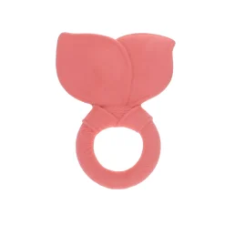 Anneau de dentition nœud ruban rose