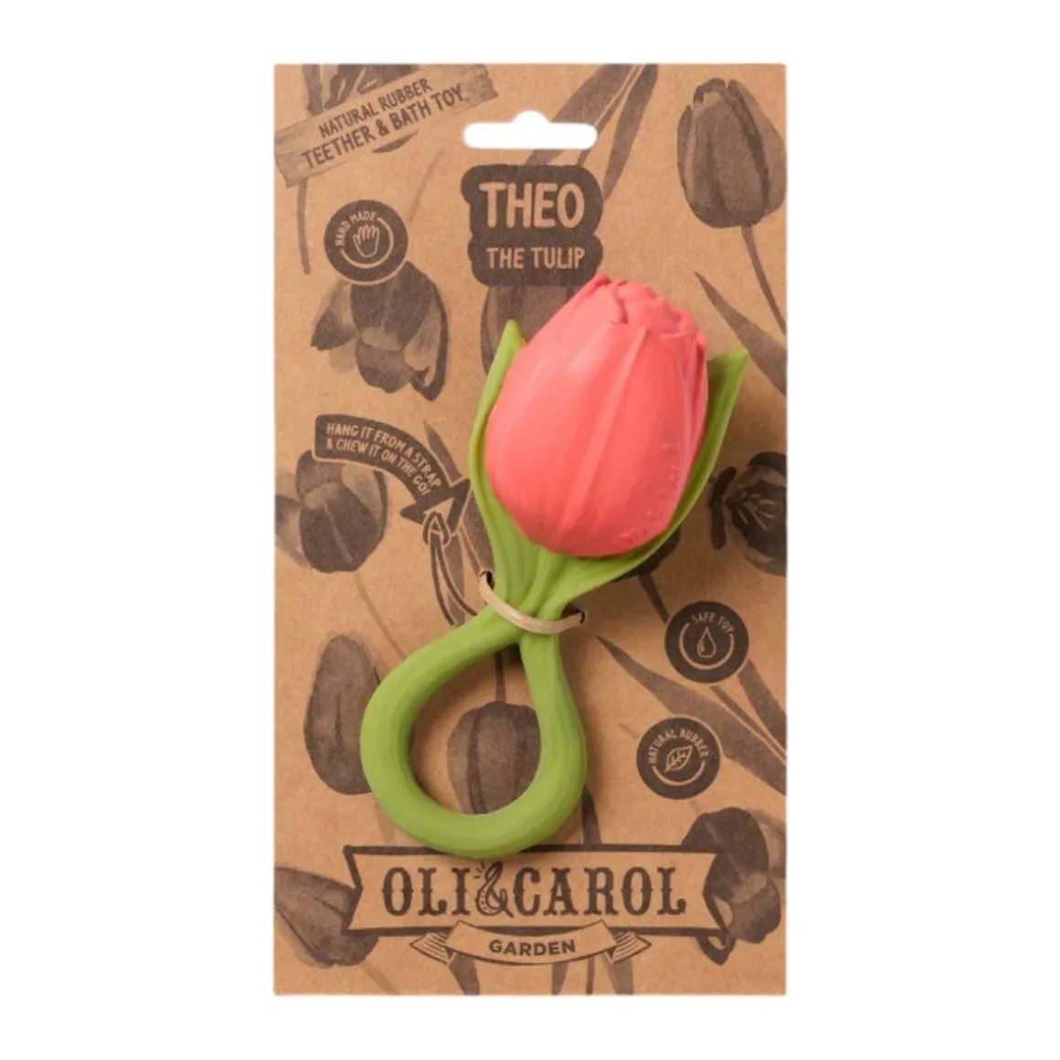 Anneau de dentition Théo la tulipe