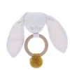 Anneau hochet lapin rose pâle
