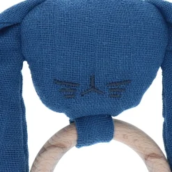 Anneau lapin bleu nuit