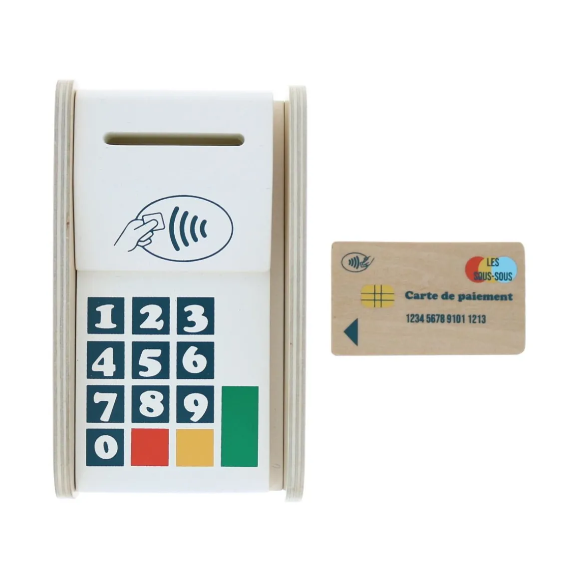 Appareil à carte bancaire en bois