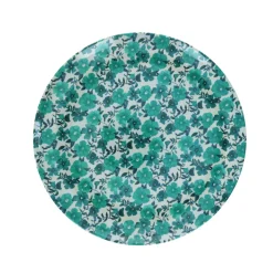 Assiette à fleurs en mélamine purple gipsy