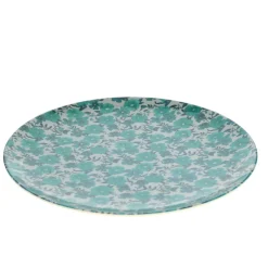 Assiette à fleurs en mélamine purple gipsy