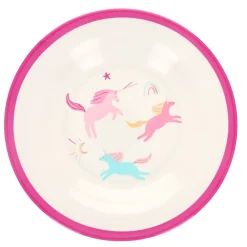 Assiette creuse motifs licornes