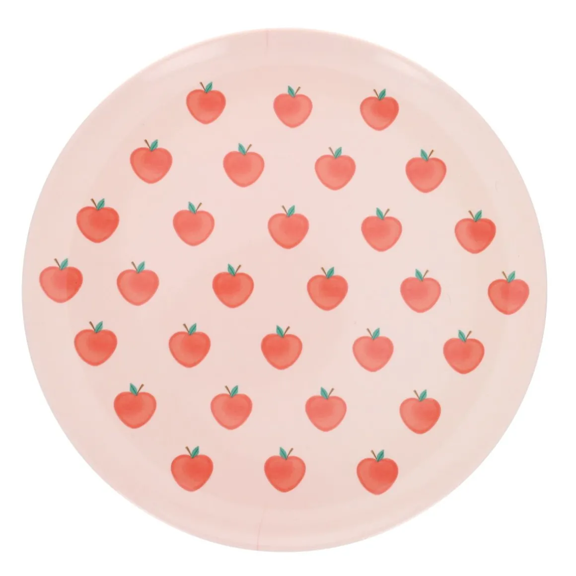 Assiette mélamine pommes roses - Dans mon jardin