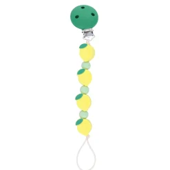 Attache tétine citron silicone