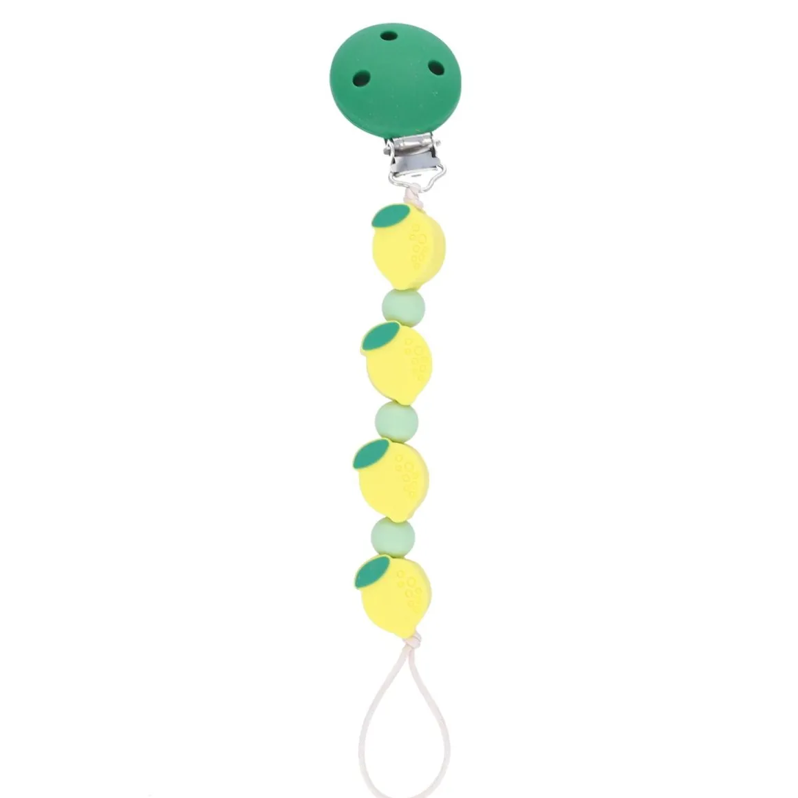 Attache tétine citron silicone