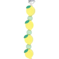 Attache tétine citron silicone