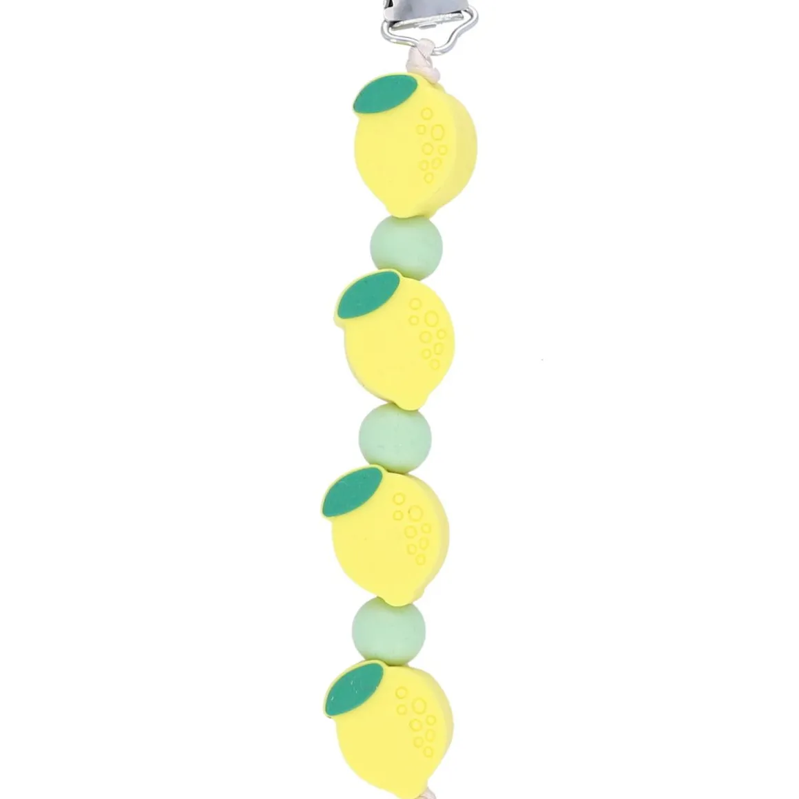 Attache tétine citron silicone