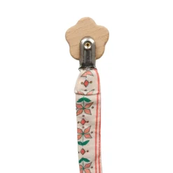Attache tétine fleuri - Folk d'été