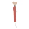 Attache tétine gaze de coton terracotta
