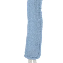 Attache tétine étoile gaze de coton bleu