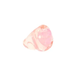 Bague cœur confettis rose pâle
