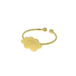 Bague Nuage dorée