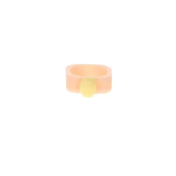 Bague pastel rose et jaune