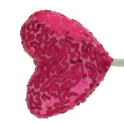 Baguette magique coeur sequins bicolore