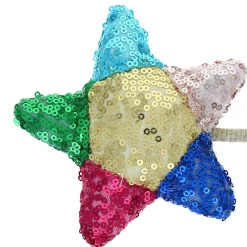 Baguette magique étoile sequins multicolore