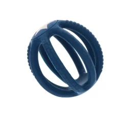 Balle en silicone bleu avec étoile