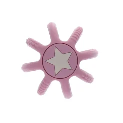 Balle en silicone rose avec étoile