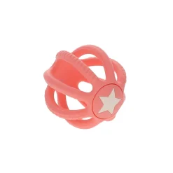 Balle en silicone rose corail