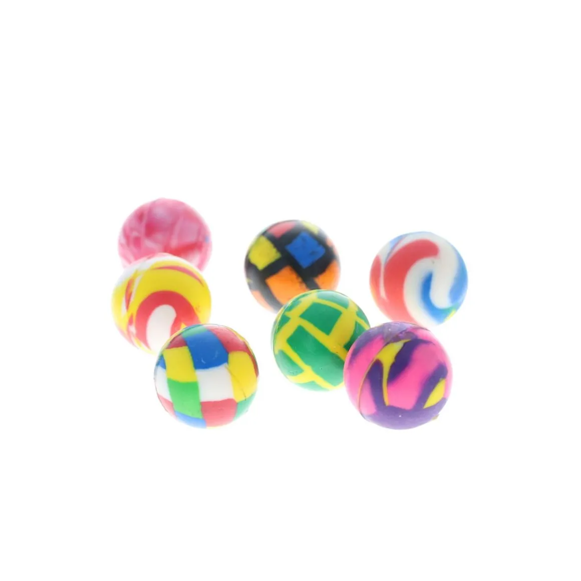Balle rebondissante mix couleurs
