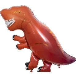Ballon dinosaure T-rex orange