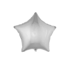 Ballon étoile argenté