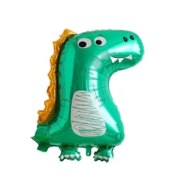 Ballon vert et doré Dinosaure