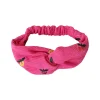 Bandeau cheveux enfant en velours rose - La vie en rose