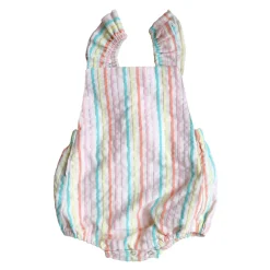 Barboteuse rayée multicolore - Miaou