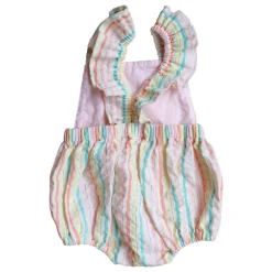 Barboteuse rayée multicolore - Miaou
