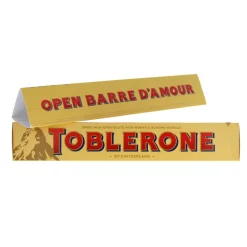 Barre chocolatée Toblerone "Open barre d'amour"