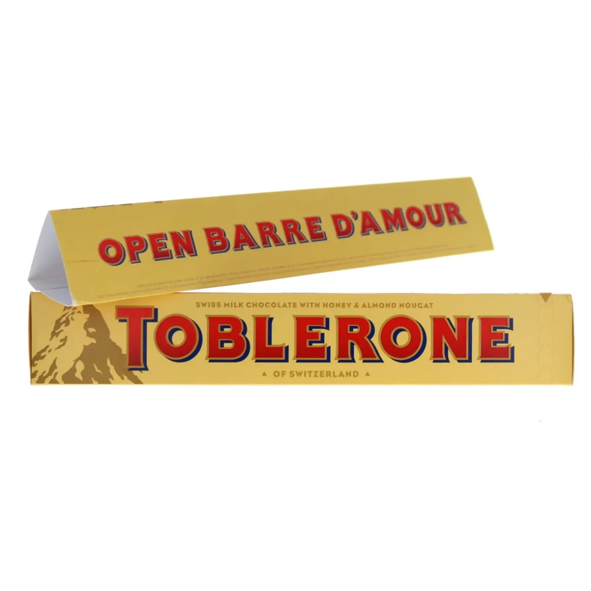 Barre chocolatée Toblerone "Open barre d'amour"