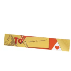 Barre chocolatée Toblerone "Le gras c'est la vie"