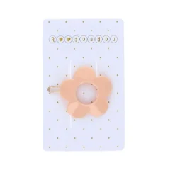 Barrette fleur rose
