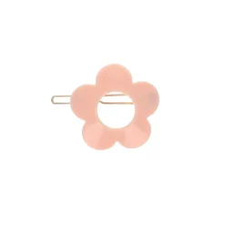 Barrette fleur rose