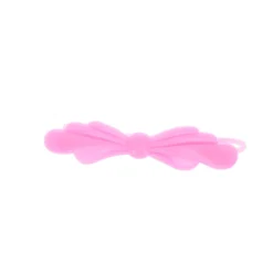 Barrette noeud rose