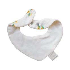 Bavoir bandana éponge oiseaux - Les Inséparables