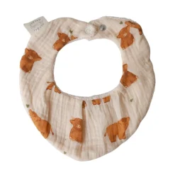 Bavoir bandana éponge vaches - Bébé Highland