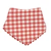 Bavoir bandana éponge vichy - La petite poule rousse