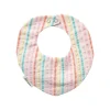 Bavoir bandana rayé multicolore - Miaou