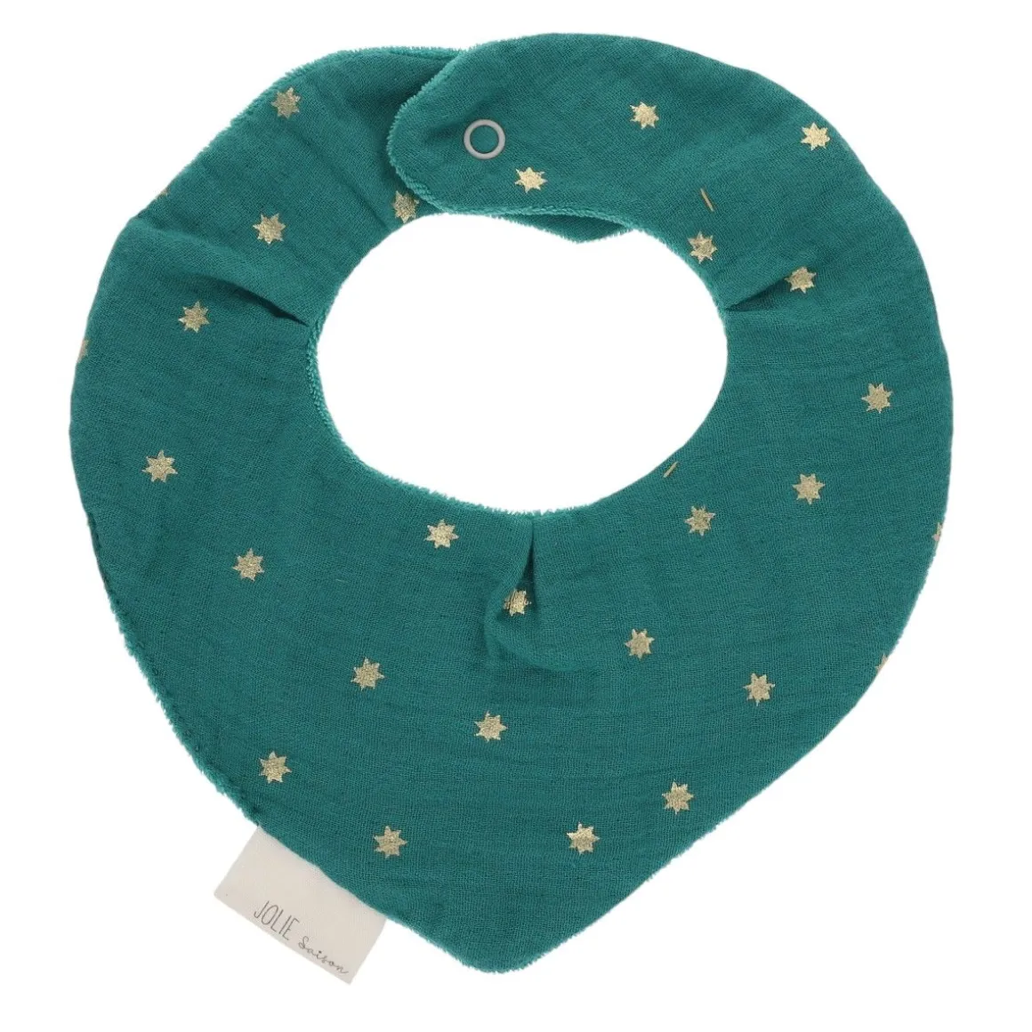 Bavoir bandana vert étoiles - Ma bonne étoile