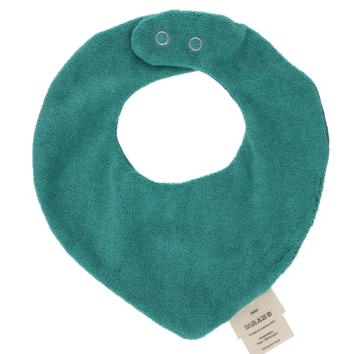 Bavoir bandana vert étoiles - Ma bonne étoile