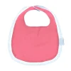 Bavoir dentelle corail