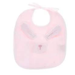 Bavoir en éponge Lapin rose
