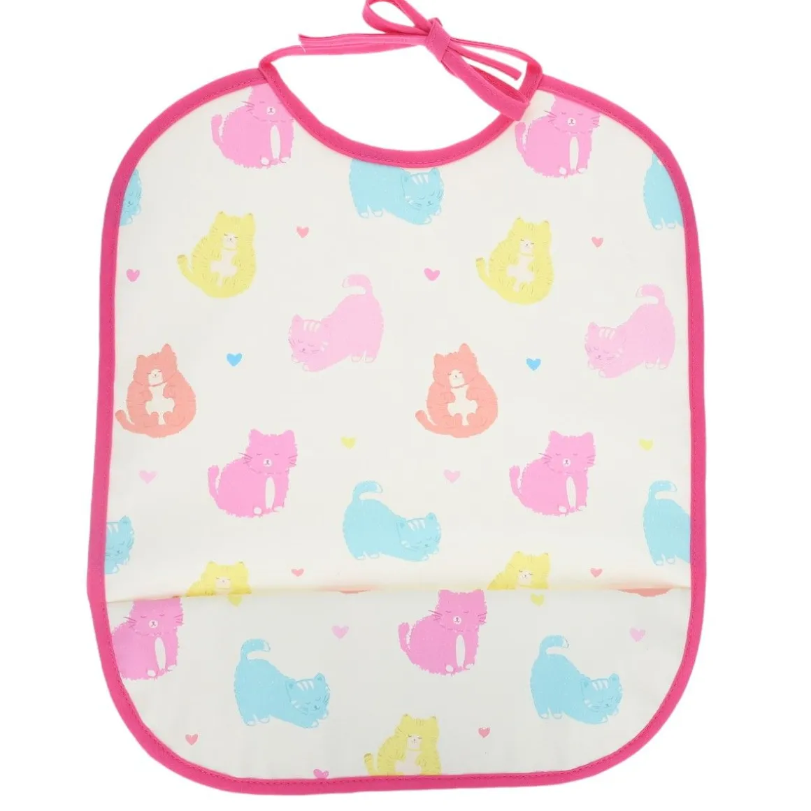 Bavoir imperméable chats pastel - Miaou