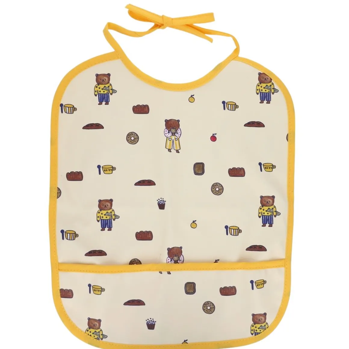 Bavoir imperméable ours - Petit déj